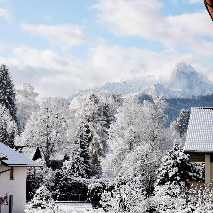 Ludwigslust - Ferienappartement Mit Bergblick シュヴァンガウ エクステリア 写真